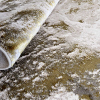 Aurora Rug AU06 Lustre Silky Gold Abstract
