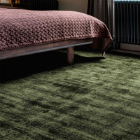 Blade Rug Green Colour Handwoven