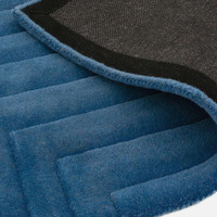 Form Rug Blue Colour 3D Wool Pile