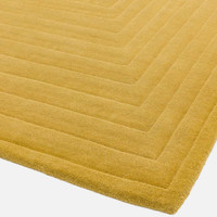 Form Rug Ochre Colour 3D Wool Pile