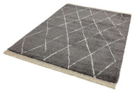 Rocco Charcoal Shaggy Tassels Rug RC07