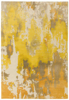 Saturn Rug Yellow Woolen Print