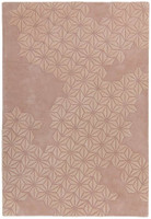 Starburst 3D Rug Pink Woolen Viscose