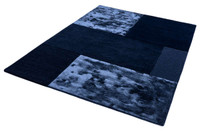 Tate Rug Navy Wool Viscose