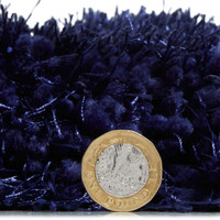 Montana Shaggy Rug Dark Navy