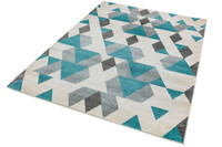 Colt Rug CL17 Pyramid Blue