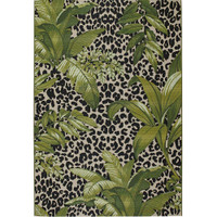Outdoor Tropicana 823K Leopard Print Pattern Garden Rug