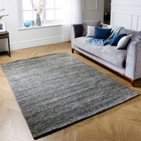 Vista Grey Striped Rug