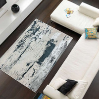 Aurora AU10 Glacier Rug Metallic Silver