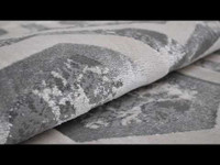 Aurora AU12 Crystal Rug Metallic Silver