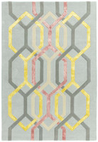 Matrix 67 Hexagon Silver Rug