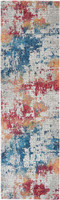 Abstract Ankara Global ANR10 Blue Multi Rug