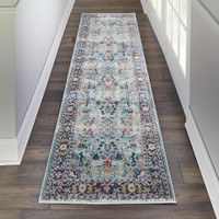 Traditional Ankara Global ANR14 Teal Multi Rug