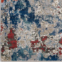 Abstract Artworks ATW01 Navy Brick Rug