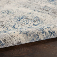 Rustic Textures RUS07 Grey Beige Abstract Rug