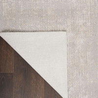 Abstract Silky Textures SLY01 Ivory Grey Rug
