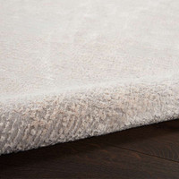 Abstract Silky Textures SLY01 Ivory Grey Rug