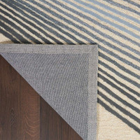 Abstract Symmetry SMM06 Ivory Grey Rug