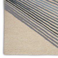 Abstract Symmetry SMM06 Ivory Grey Rug