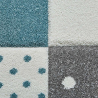 Brooklyn 20340 Childrens Moons and Stars Blue and Grey Rug