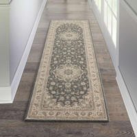 Living Treasures LI15 Grey Ivory Rug