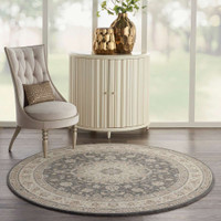 Living Treasures LI15 Grey Ivory Rug