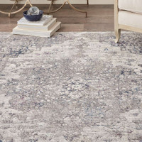 Kathy Ireland Royal Terrace KI44 Beige Blue Rug