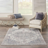 Kathy Ireland Royal Terrace KI44 Beige Blue Rug