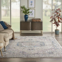 Kathy Ireland Royal Terrace KI46 Ivory Multi Rug