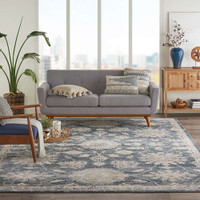 Quarry QUA06 Blue Beige Rug