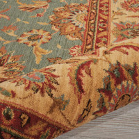 On Sale Living Treasures Woolen Rug Aqua LI05 107x168cm