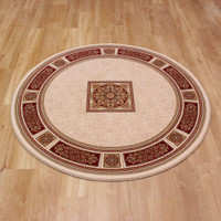 Classic Ruby Davinci Rug 200x200cm CIRCLE