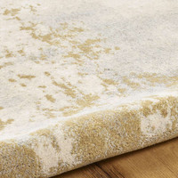 Gold Grey Cream Rug Chamonix