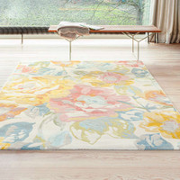 Pink Golden Roses Rug City AK990