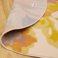 Pink Golden Roses Rug City AK990