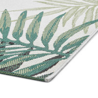 Miami 19435 Light Beige Green Indoor Outdoor Rug