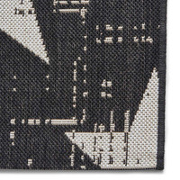 Santa Monica 48648 Black White Indoor Outdoor Rug