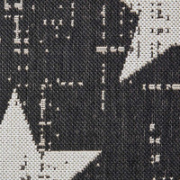 Santa Monica 48648 Black White Indoor Outdoor Rug