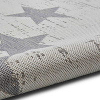 Santa Monica 48648 Cream Grey Indoor Outdoor Rug
