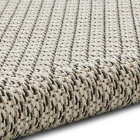 Stitch 9682 Beige Black Indoor Outdoor Rug