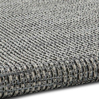 Stitch 9682 Silver Black Indoor Outdoor Rug