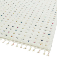 Ariana AR02 Dotty Multi Soft Fringed Rug