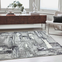 Orion OR02 Decor Grey Modern Abstract Rug