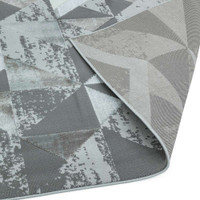 Orion OR09 Flag Silver Geometric Rug
