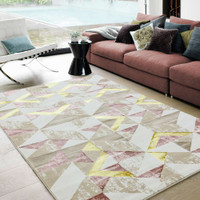 Orion OR10 Flag Pink Geometric Rug