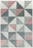 Sketch SK05 Cubic Pink Geometric Rug