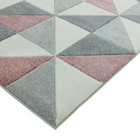 Sketch SK05 Cubic Pink Geometric Rug