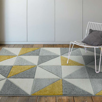 Sketch SK06 Cubic Ochre Geometric Rug