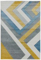 Sketch SK09 Linear Grey Multi Geometric Rug