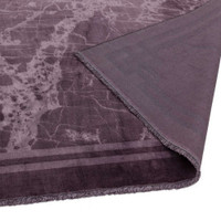 Zehraya ZE01 Purple Border Classic Plain Rug